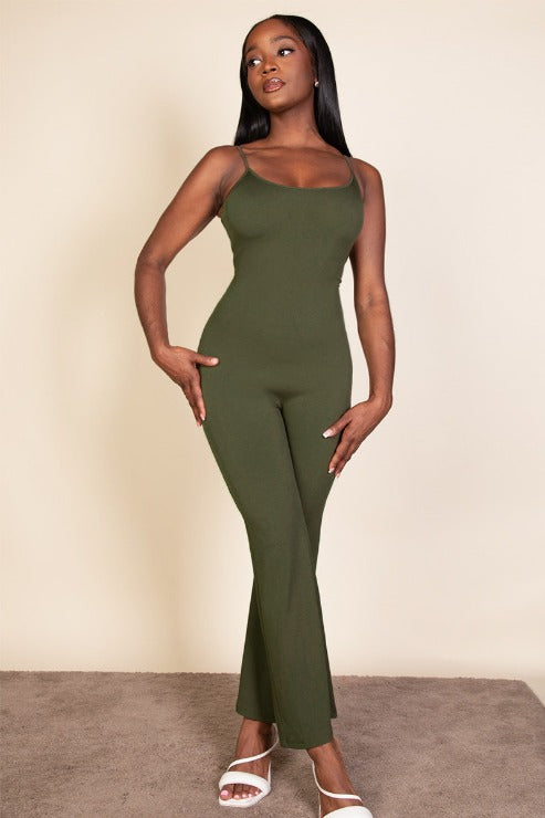Ribbed Sleeveless Wide Leg Jumpsuit (CAPELLA)-6