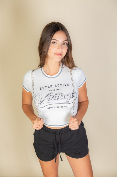 Vintage short sleeve graphic t shirt (CAPELLA)-1