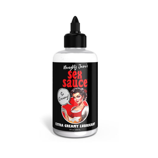 Naughty Jane's Sex Sauce Extra Creamy Lubricant 8 oz.-0