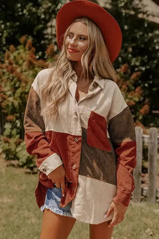 Autumn Hues Corduroy Shacket-2