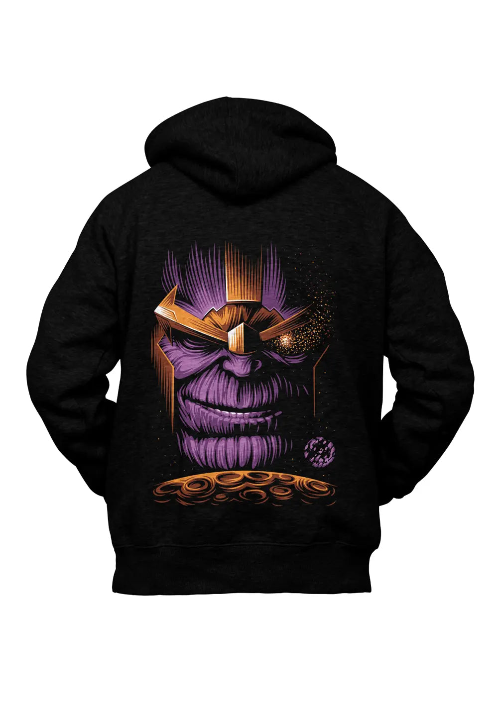 Felpa con Cappuccio Thanos Supereroi Marvel Retro-0