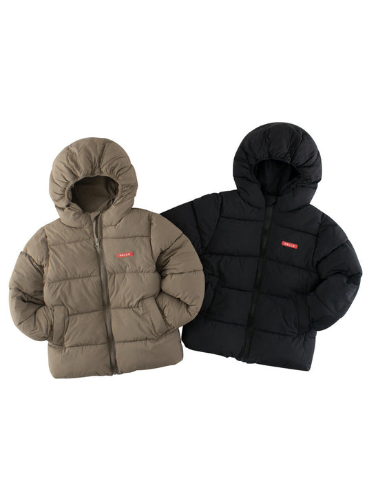 Arrival Baby Kids Boy Letters Logo Zipper Front Design Thick Jacket Coat-0
