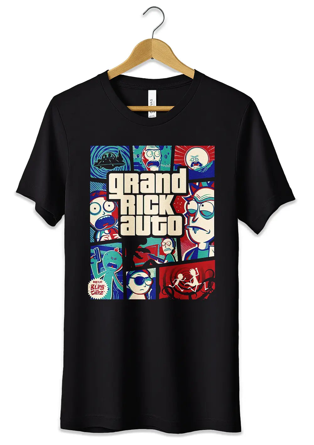 T-Shirt Maglietta Rick and Morty GTA Style-0